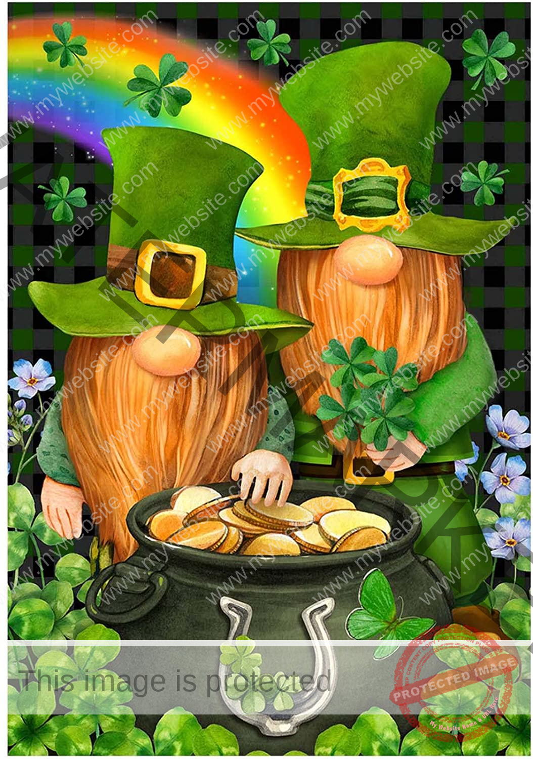 2NHQK3H7S37OZT4HOELQ4PIR St Pattys Gnome 14" X 22" - Image 1