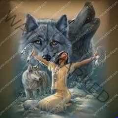 NFYSATTZUHR4J44USG3R3PG4 Wolves Native 22"x22" - Image 1