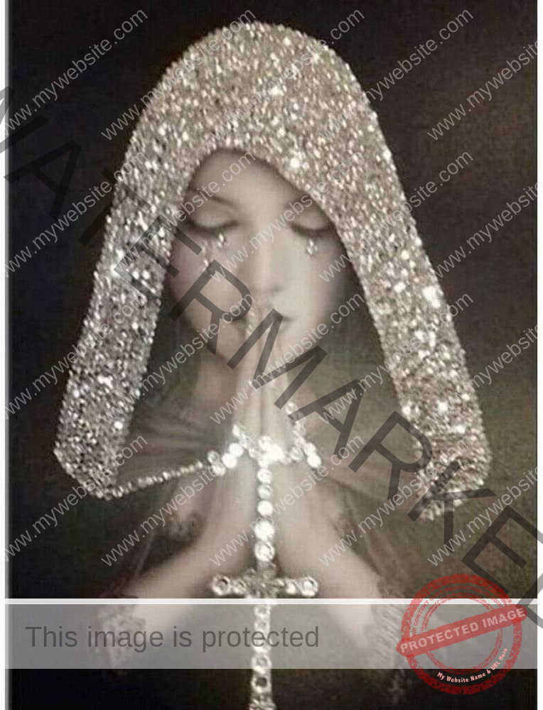 WFFHYCL4L4OR6FRU3LASYIBV Virgin Mary 20x26 in Ab Gems - Image 1